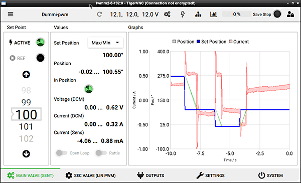 Screenshot – Testkoffer für High-Lift-Systeme